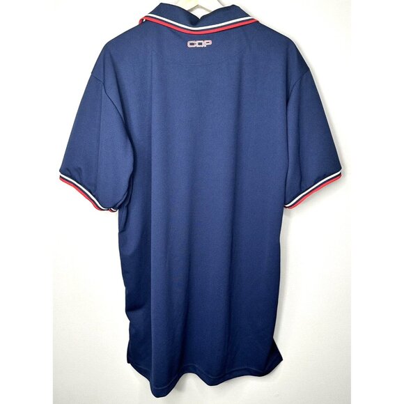 Cooperstown Dreams Park Mens Polo Shirt Umpire Uniform Navy Blue Short Sleeve L - Picture 2 of 10